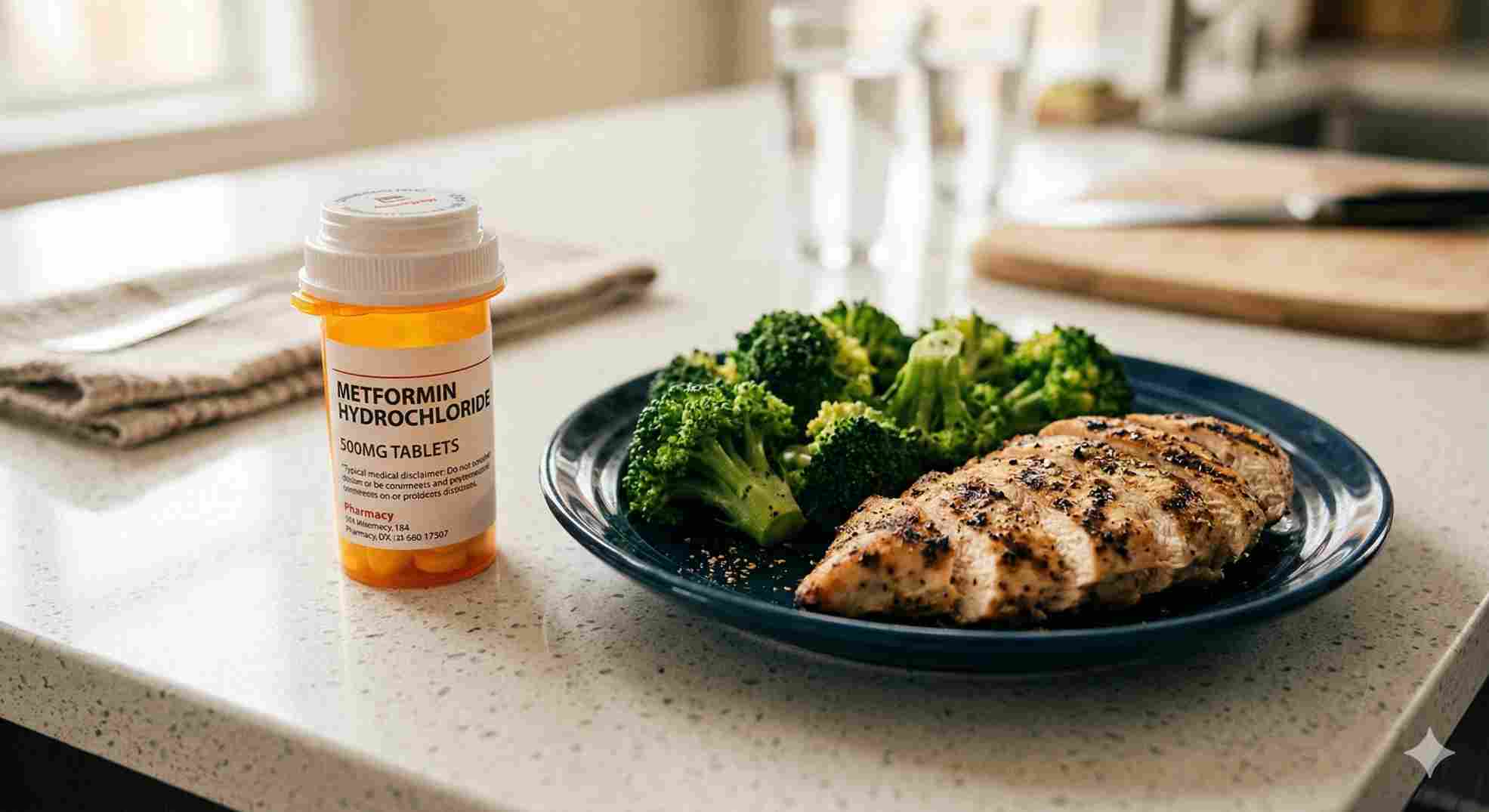 Combining a healthy dinner with prediabetes medication