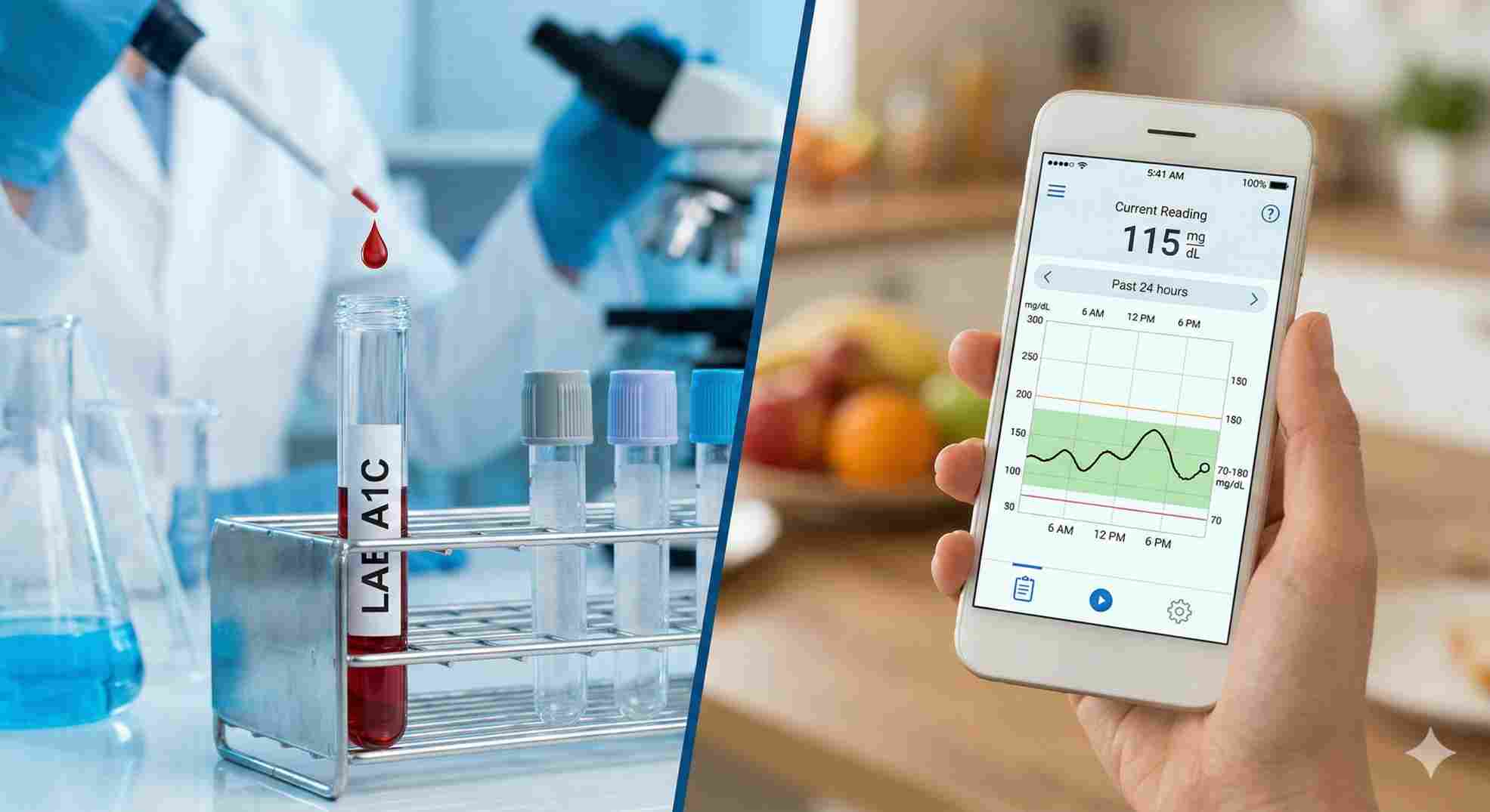 Understanding the difference between lab results and a gmi diabetes chart