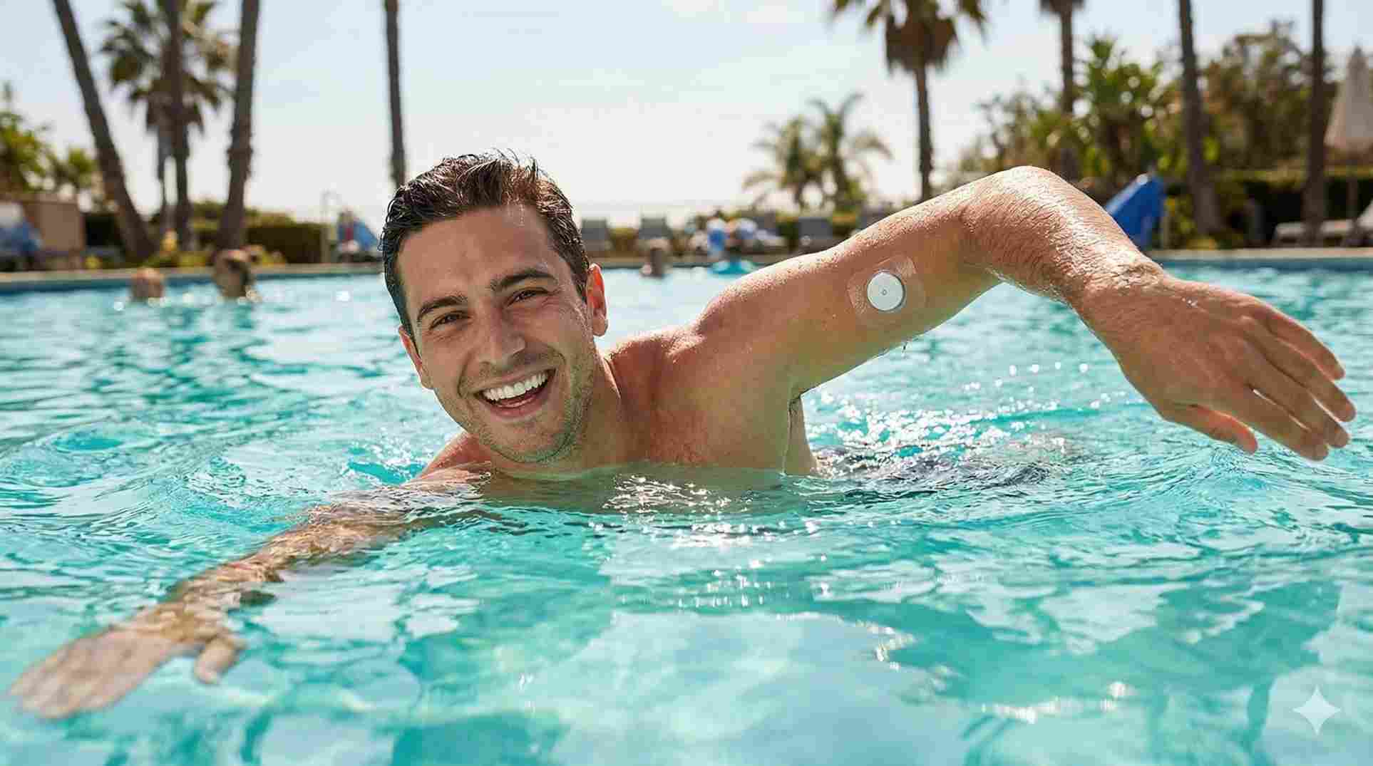 Waterproof alternative to libre 3 worn while swimming