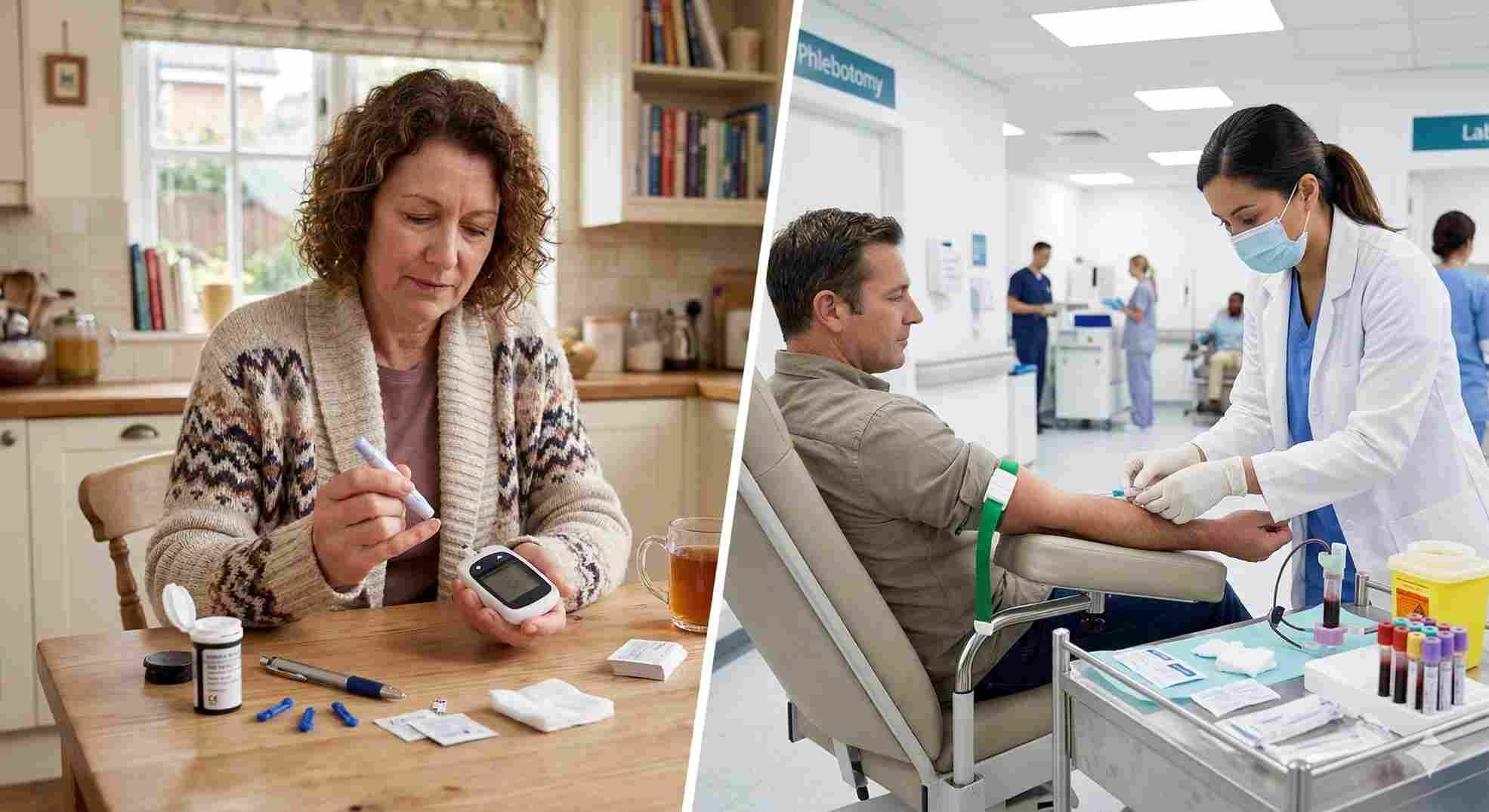 comparing at home hba1c conversion to blood sugar vs lab results