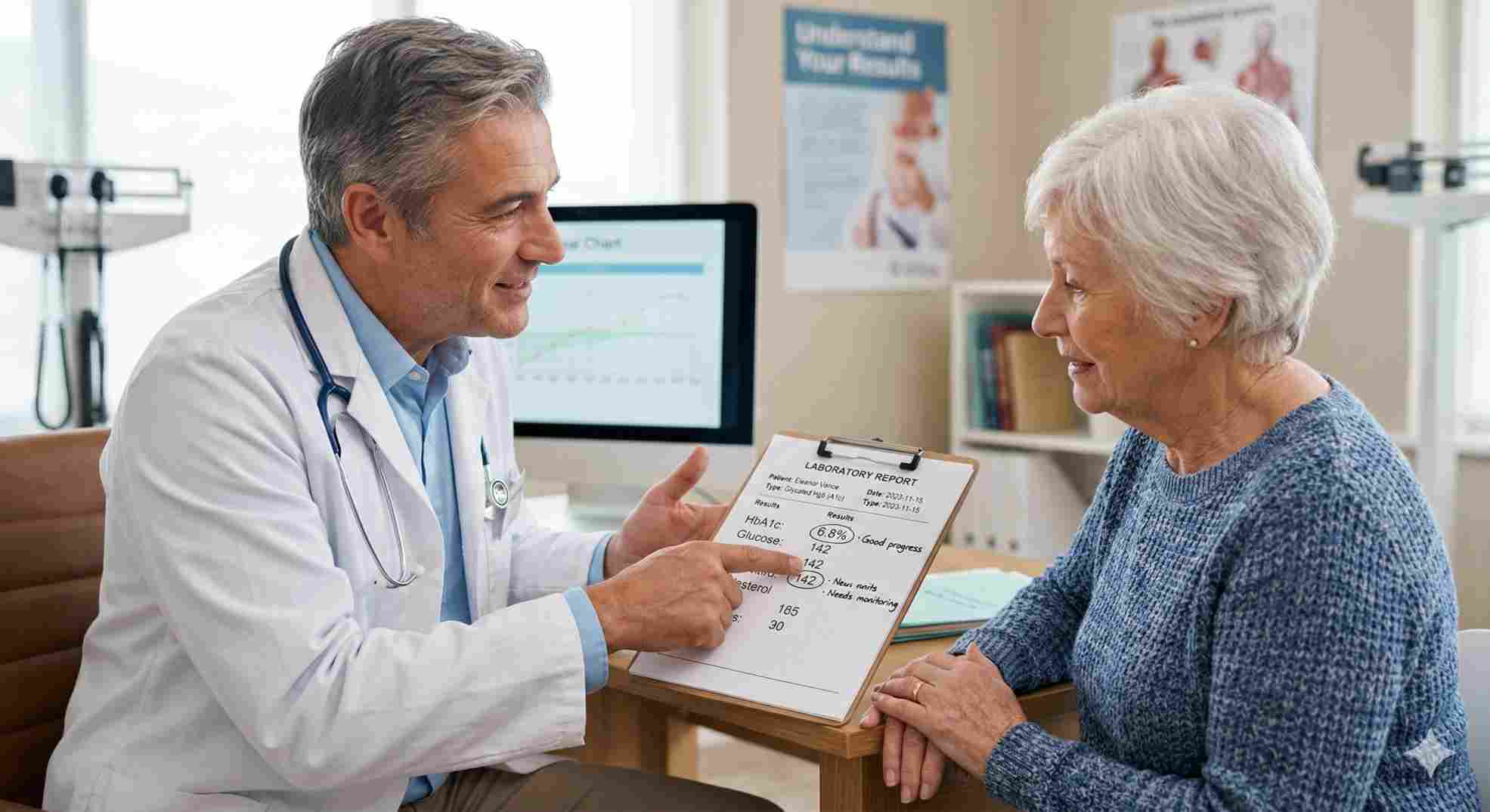 glycosylated hemoglobin test results explained by doctor